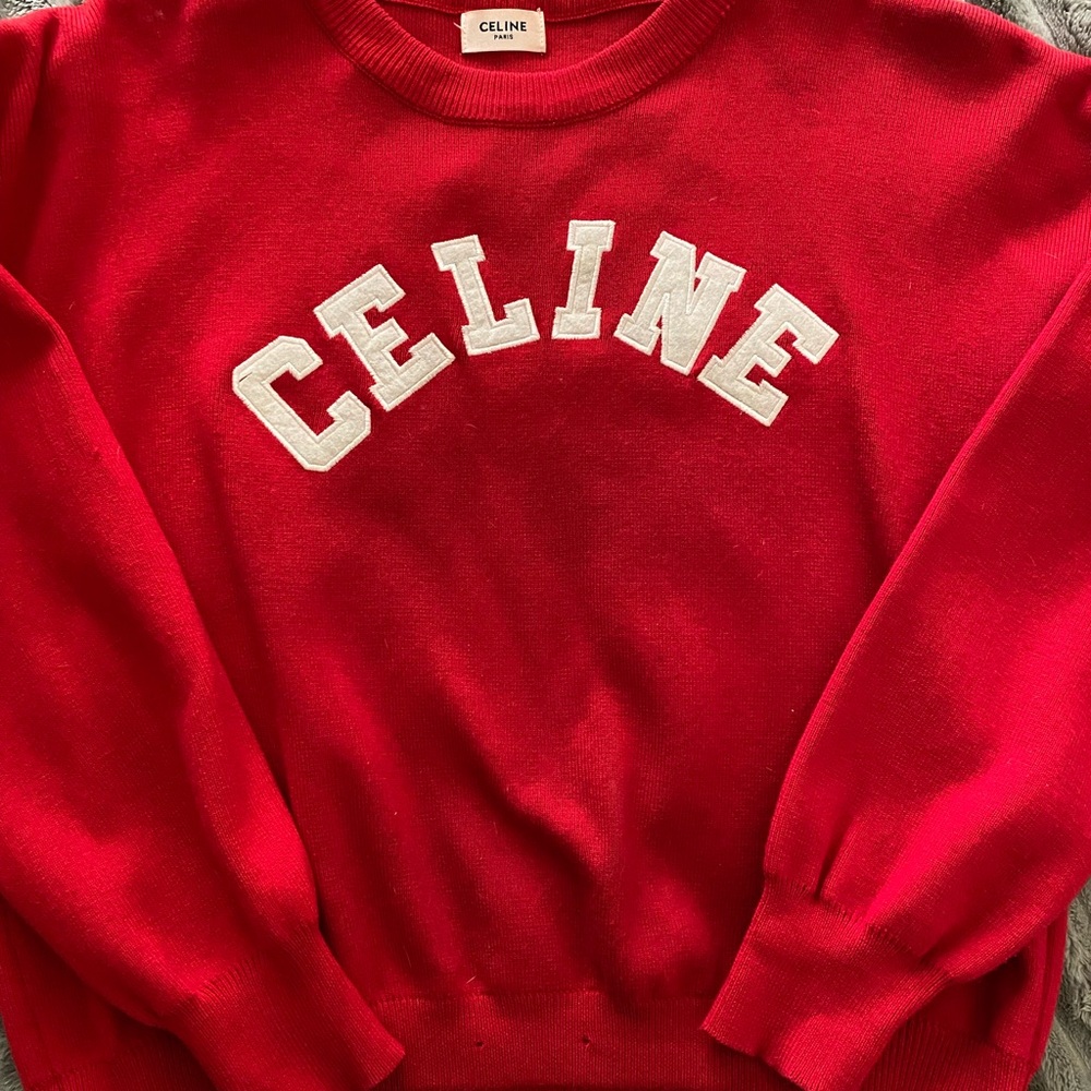 Celine Red Sweatshirt